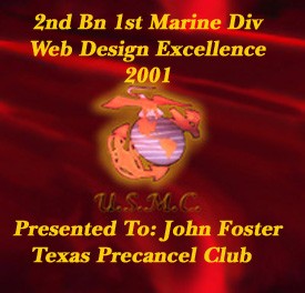 2nd Bn 1st Marine Div Web Design Excellence 2001 Award 275x264