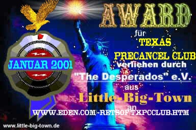 Award verliehen durch 'The Desperados' e. V. aus Little-Big-Town 384x256