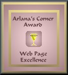 Arlana's Corner Award for Web Page Excellence