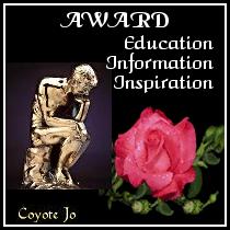 Coyote Jo Education Information Inspiration  Award