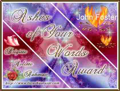 French Natural Ashes of Your Words Award