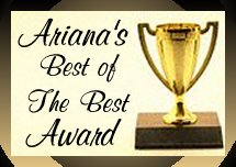 Ariana's Best of the Best Award 215x152