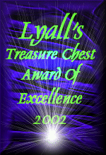 Lyall's Treasure Chest Award of Excellence 2002