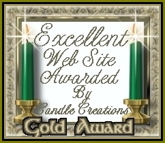 Excellent Web Site Awarded by [Gerlindes] Candle Creations GOLD 242x210