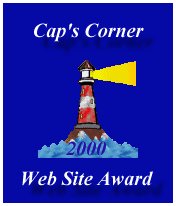 Cap's Corner 2000 Webpage Award 176x206