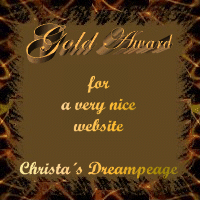 Christa's Dreampeage Gold Award for a very nice website