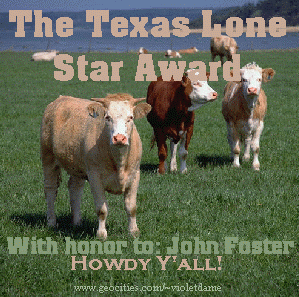 VioletDame's Texas Lone Star Award 299x297