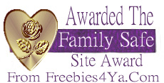 Freebies4Ya Family Safe Site Award