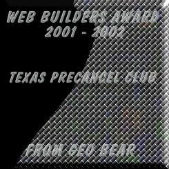 Geo Bear Web Builders Award 2001-2002
