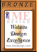 IME Website Design Excellence Bronze Award 125x175
