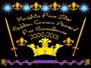Knight's Five Star Golden Crown Award For Excellence 2000-2001 320x240
