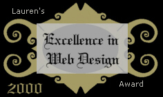 Lauren's Excellence in Web Design Award 236x141
