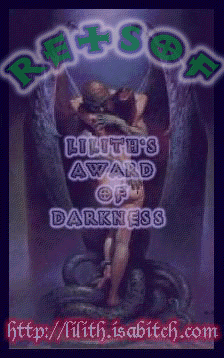Lilith's Award of Darkness