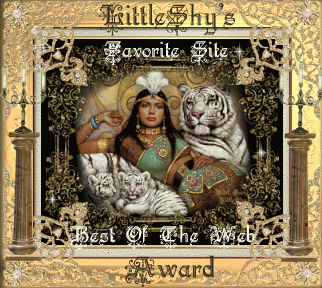 Little Shy's Favorite Site Best of the Web Award