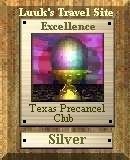 Luuk's Travel Site Silver Award of Excellence