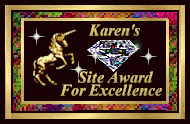 (Kiwi Graphics) Karen's Diamond Site Award for Excellence 190x124