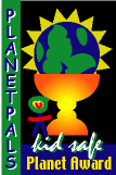 Planetpals Kid Safe Planet Award