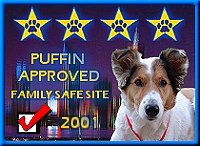Puffin's Approved Family Safe Site Award