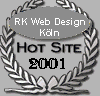 RK Web Design Hot Site 2001 Award