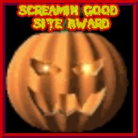 Demon Knights Screaming Good Site Award