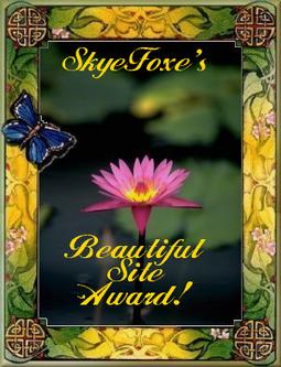 Skye Foxe's Beautiful Site Award 255x333