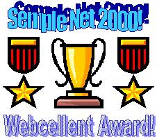 Semple Net 2000 Webcellent Award 226x200