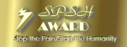Stop The Pain Start the Humanity Gold Award approx 150x75