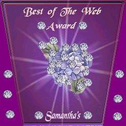 Samantha's Best of the Web Award