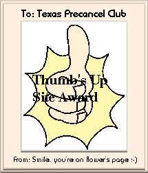 Flower's Page Thumbs Up Site Award 215x252