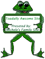 Michele's Family Site Toadally Awesome Site Award