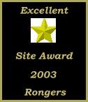 Rongers Excellent Site Award 2003