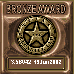 TPC Excellence Bronze Award Serial 042