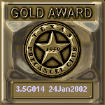 TPC Excellence Gold Award Serial 014