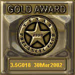 TPC Excellence Gold Award Serial 018