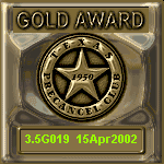 TPC Excellence Gold Award Serial 019