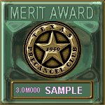 Texas Precancel Club merit Award of Excellence