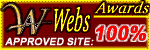 WebsAwards 100% Approved Site Award