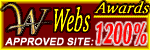 WebsAwards 1200% Approved Site Award
