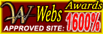 WebsAwards 1600% Approved Site Award