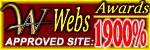 WebsAwards 1900% Approved Site 150x50
