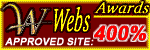WebsAwards 400% Approved Site Award