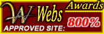 WebsAwards 800% Approved Site Award