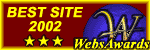 WebsAwards Site of the year 2002