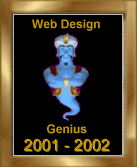 Web Design Genius Award 2001-2002