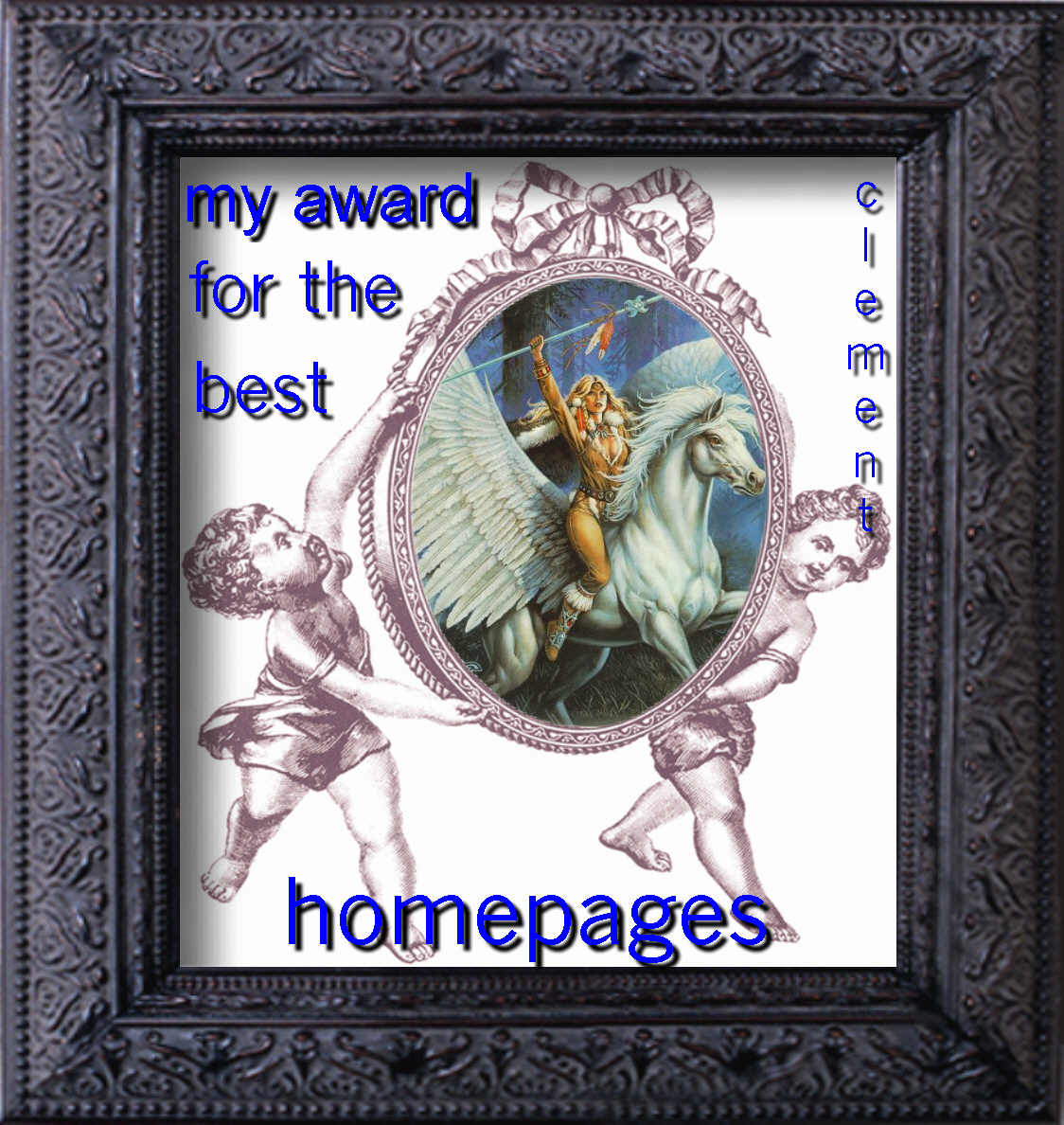 Clement's Award of Excellence framed